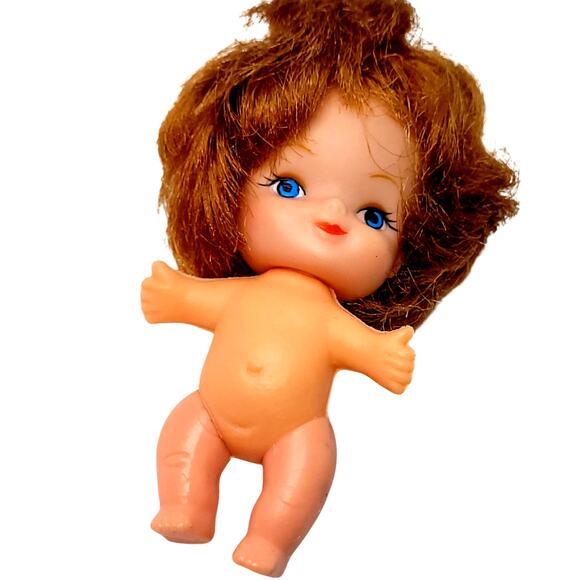 3" Vintage Little Jointed Legs Miniature Doll in PJ's (Combine & Save) - Picture 4 of 7